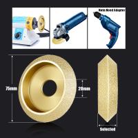Discos De Mezcla Diamante Vacío Seco 20mm 3 Pulgadas 75mm V Forma Para Pulir Borde De Mármol Perfil De Borde Demi-Bullnose Herramientas Abrasivas - details 0