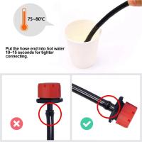 Emisores De Rociador Ajustables Para Riego 50-800pcs 1/4'' Drippers De Micro Rociador Para Sistema De Riego Jardín - details 5