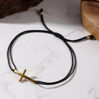 Pulsera De Cuerda Simple Con Cruz De Acero 30mm Protección Dual Hombre Mujer Diseño Unisex Regalo Nuevo 2024 De Go2boho - details 1