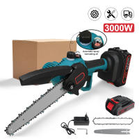 8inch 3000W Cordless Electric Chainsaws Powerful Pruning Saw Woodworking Garden Trimming Saws Power Tools for Makita 18V Battery - details 0