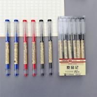 Juego De Bolígrafos De Gel Fina 0.35mm Azul Negro Rojo Recargables Para Escuela Y Oficina Estudiantes Dibujo Suministros De Papelería - details 1