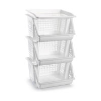 Cestas Verdulera de Cocina con 3 Alturas, Estrecho, Estantería para Cocina y baño, Ahorra Espacio, para Espacios reducidos, Cocina, Oficina, baño, Fácil Montaje - details 2