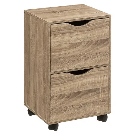 TORRE DE 2 PUERTAS CON RUEDAS EFECTO MADERA MARCA 5 FIVE - 1
