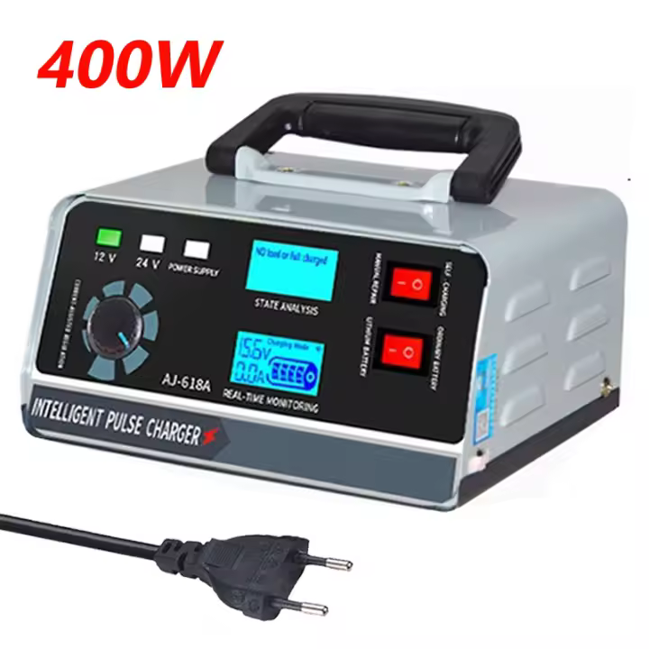 Cargador De Batería Para Coche SUV Camión Barco Motocicleta 12V/24V Gran Potencia 400W 260W Inteligente Pulso De Reparación - 1