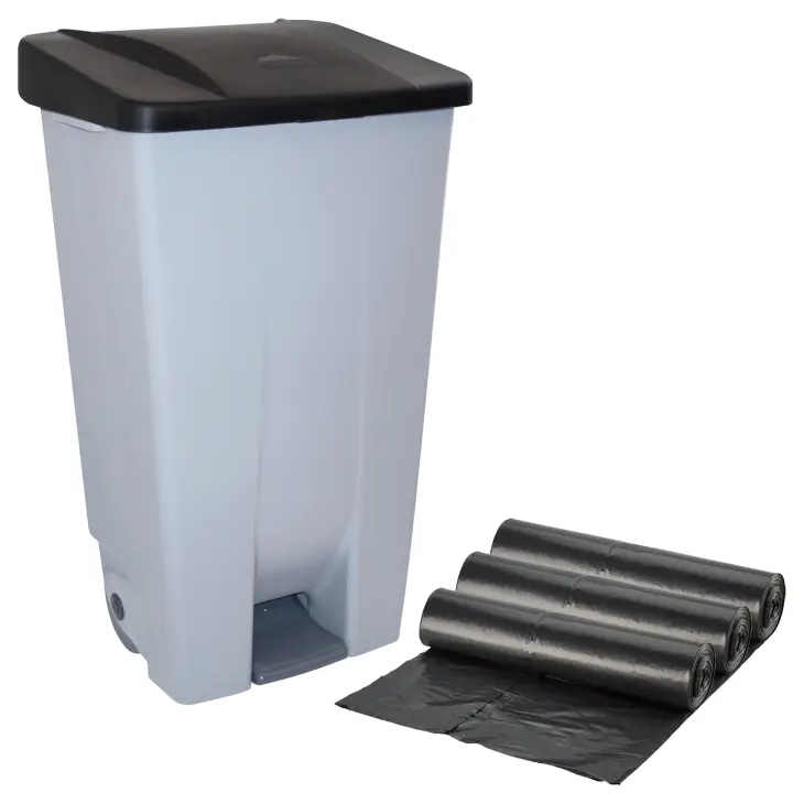 Contenedor Selectivo 120 Litros Prosperplast con Bolsas de Basura WELLHOME - 1