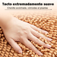 AYA MARKT Alfombra de baño, Alfombra de Microfibra de Chenille, Suave y Cómoda, Agua súper Absorbente, Antideslizante, Gruesa para el Cuarto de baño, 50x80cm - details 0