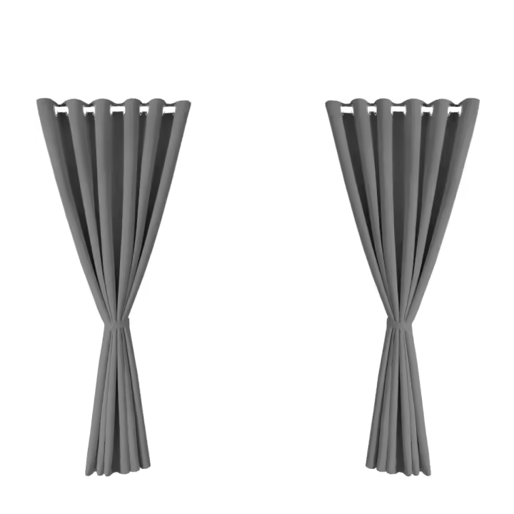 2PCS Cortina Exterior Impermeable Y UV-Prueba Para Jardín Adecuada Para Gazebo Instalación En Techo Material De Poliéster Clásico Estilo - 1