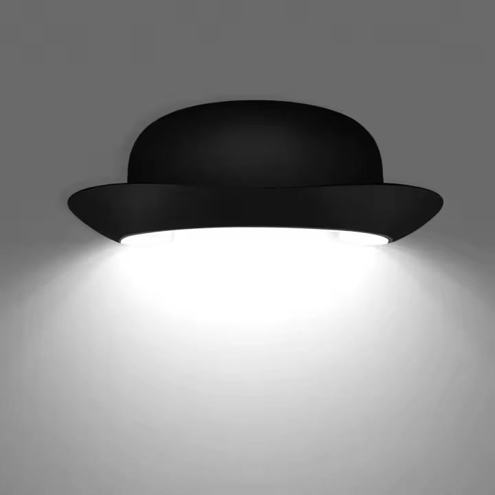 Lámpara de pared LED de 3 Watt, lámpara de pared de aluminio, lámpara de baño, lámpara de pared moderna, lámpara de efecto, lámpara de color, amarillo, E27, 5.00 W [Clase de eficiencia energética A+] [Clase de eficiencia energética A+] - 1