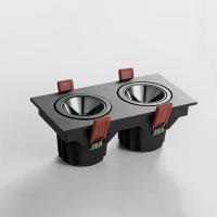Lámpara De Techo LED Recargada 24W 12W Single/Doble Cabeza Luz De Spot Antigolpeante Para Oficina Hogar Tienda Interior Material Aluminio Fuente De Luz LED - details 15
