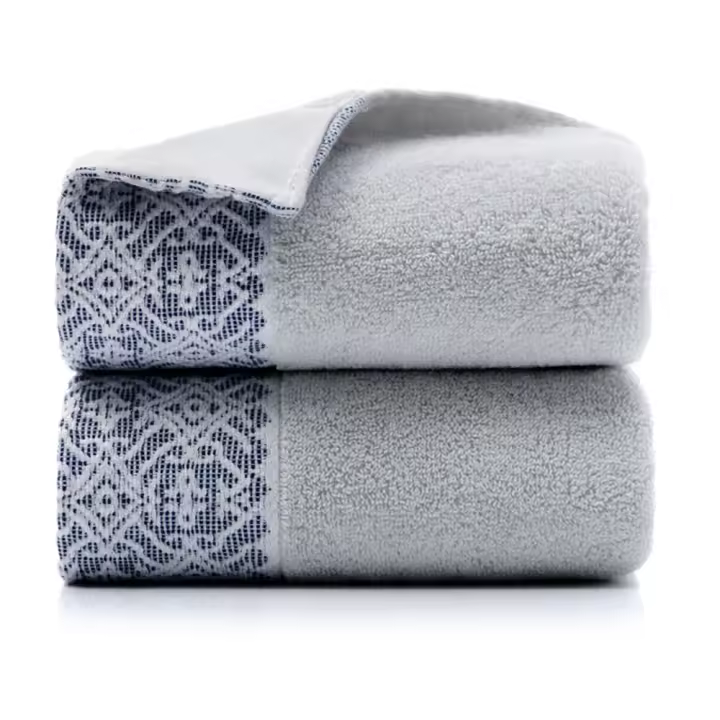 Verde Pack de 2 Toallas de Mano 100% Algodón Gris | Suave y Absorbente - 1
