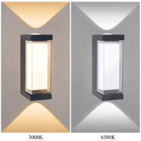 Luz De Pared Exterior Impermeable Para Decoración De Jardín Luz Atmosfera LED Ajustable AC85-265V Instalación En Casa Estilo Moderno - details 3