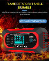 Cargador De Batería Para Coche Y Motocicleta 24V 12V 10A Dispositivo De Carga De Batería Lead-acid Con Reparación De Pulso Y Pantalla LCD Digital Inteligente - details 12