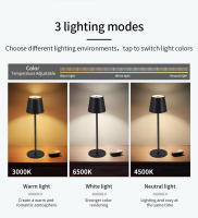 Lámpara De Escritorio LED Sin Cable Con Sensor Táctil Iluminación Ambiente Creativa 3 Colores Luz De Mesa Para Cama Decoración Externa Luz De Barra - details 4