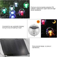 Lámpara Con; Bola flotante, Envnmental Pction PS Luz de decoración de interiores LED a; Luces de bola de fiesta recargables de colores de energía solar para piscina de estanque de jardín - details 3
