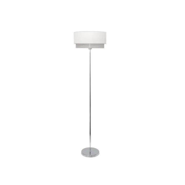 Fabrilamp - Pie Salon Kenya 1xe27 Blanco/gris 170x40x40 Cm - 1