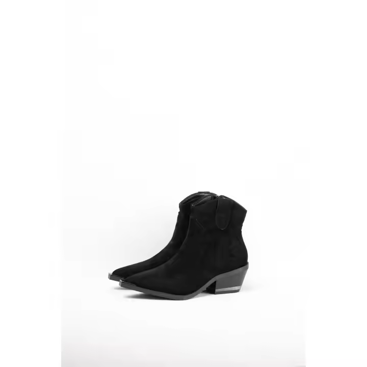 Paloma Wang Botines cowboy mujer con tacón bajo con detalle metálico - 1