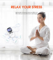 Masajeador Eléctrico De Fisioterapia Dual Canales Para Relajar Musculos Con 8 Almohadillas De Electrodo Gel Terapia De Cuidado De Salud - details 8
