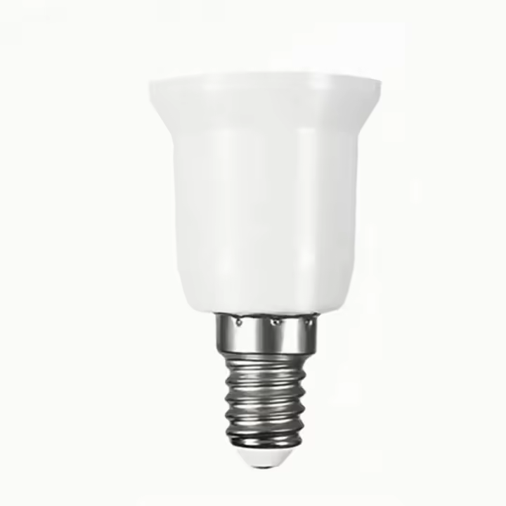 Adaptador De Conversión E14 a E27 Soporte De Bombilla De Plástico Resistente Al Fuego Calidad Superior Soporte De Lámpara - 1