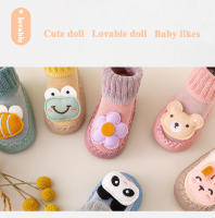 Zapatillas De Bebé Con Dibujos Animados Lindos Calcetines Para Piso Antideslizantes Algodón Suave Invierno Primer Pasos Para Niño Y Niña Nuevos Recién Nacidos - details 8