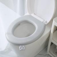 Cubierta De Inodoro Universal EVA Impermeable Con Asa Para Todas Las Estaciones Matriz De Baño Lavable Y Antideslizante - details 11