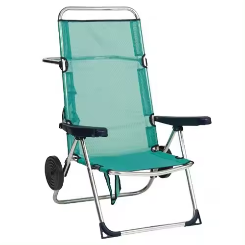 Silla playa ALCO alta aluminio fibreline con ruedas - 1