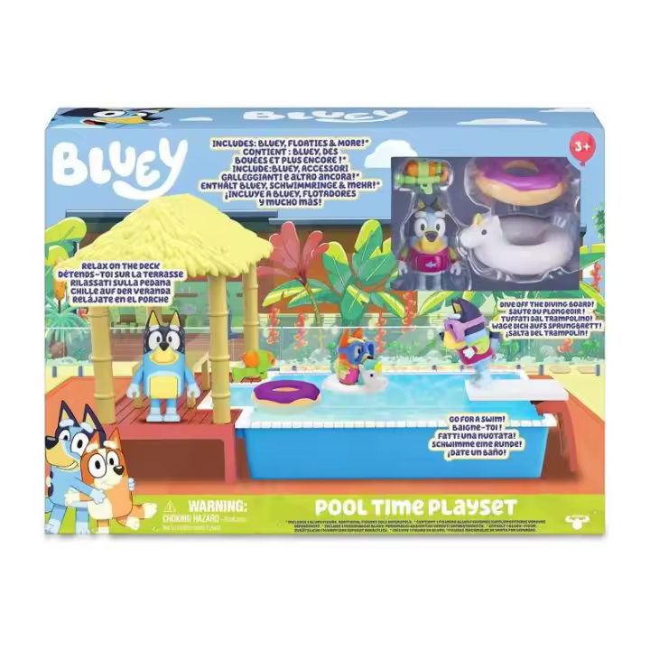 PLAYSET PISCINA BLUEY DE FAMOSA - 1