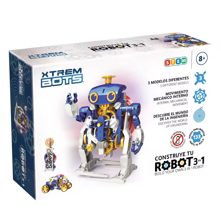 Xtrem Bots - Construir Robot para Montar 3 En 1, Kit Robotica para Niños 8 Años O Más, Robots Juguetes Educativos, Robótica Educativa, Juguete Educativo - 1