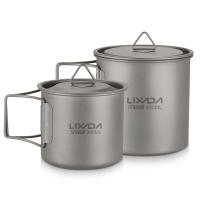 Taza De Camping De Titanio Portátil Con Mano Doblada Adecuada Para Picnic Tamaño 300ml / 350ml / 450ml / 550ml / 650ml / 750ml - details 13