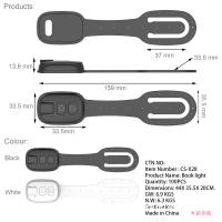 Nueva lámpara de lectura con clip para libro, luz de noche, lámpara de mesa con clip portátil, protección para los ojos, mini luz LED con forma de tarjeta, regalo creativo - details 10