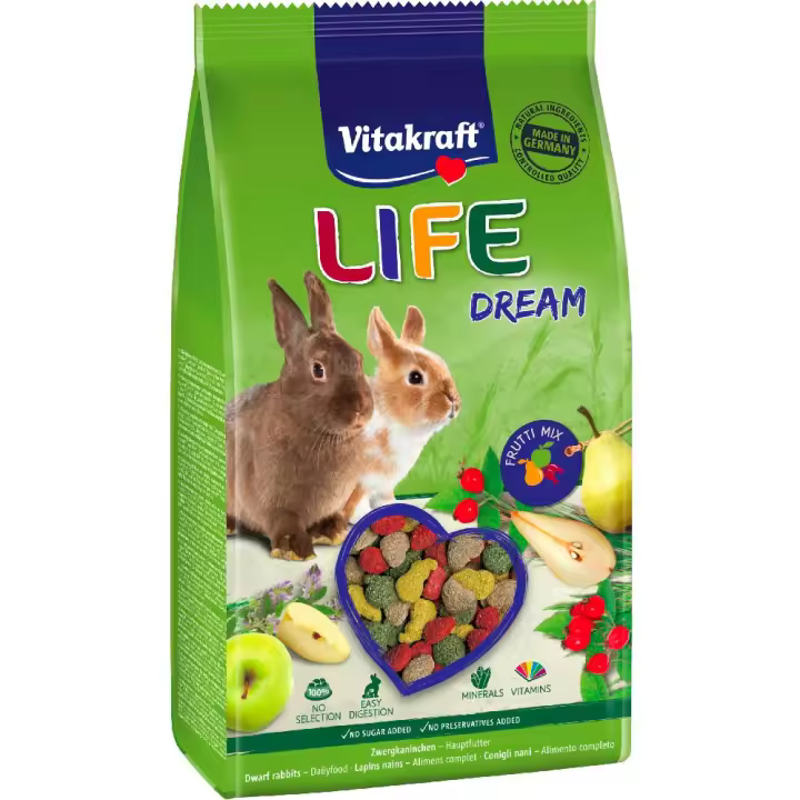 Vitakraft Pienso Menu Life Dream extrusionado conejos 600 gr. - 1