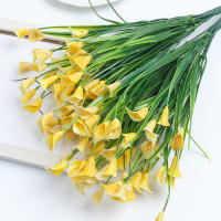 Lirio De Casa Artificial 33cm Flores Falsas Para Decoración Interior Hogar Jardín Bodas Vaso De Floración Exterior Decoración De Habitaciones - details 10