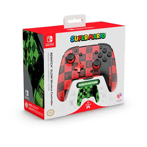 CONTROLLER WIRELESS GLOW SUPER ICON MARIO PDP SWITCH - 1
