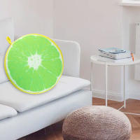 Funda De Cojín Redonda Para Silla De Barra Con Estampado De Frutas De Dibujos Animados Antideslizante Cubierta De Asiento Suave Para Sala De Estar Y Comedor - details 100