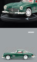 Mercedes-Benz 300SL 1:32 Coche De Juguete De Aleación Clásica Y Vintage Con Sonido Y Luz Vehículo Metálico Miniatura Para Niños - details 11