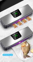 Máquina Selladora De Alimentos Eléctrica Con ExTRACTOR De VACÍO Seco/Húmedo Pantalla Digital Botones Táctiles Desmontaje Para Limpieza - details 8
