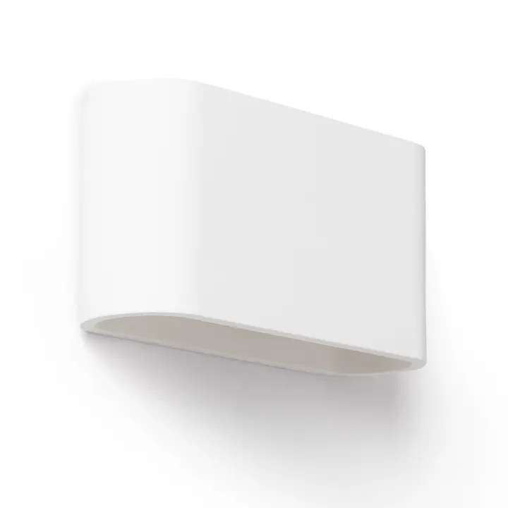 Ledkia Aplique de Pared Yeso Ebin Round Blanco - 1