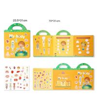 Libro De Pegatinas Reutilizables Para Niños Con Diversos Escenarios Juego De Rompecabezas DIY Educativo Juguetes Clásicos Para Niños De 2 a 4 Años Regalos - details 1