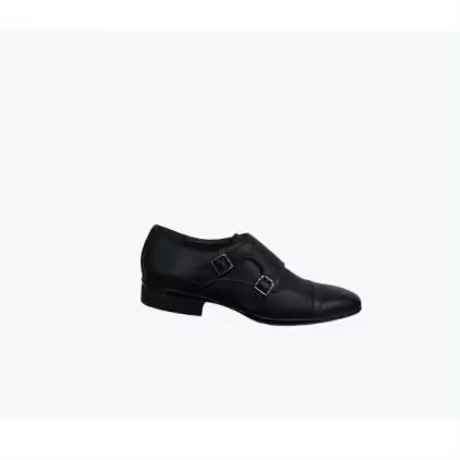 Via Dos Zapato de Vestir V&D Negro de Cuero para Hombre con Doble Hebilla - 1