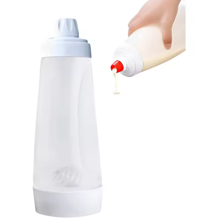 Dispensador de masa manual, botella mezcladora de 1000 ml, para masa de cupcakes, panqueques y crepes, práctico utensilio de cocina para el hogar. - 1