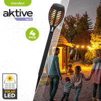 Pack 4 Estaca solar efecto llama Aktive Tech - details 1