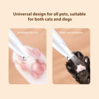 Afeitadora De Patas Para Perros Con Luz LED Recargable Bajo Ruido Eficiente Afeitadora Eléctrica Para Mascotas Tipo De Peluca Para Perros - details 5