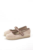 Alpargatas de serraje con suela de yute y pulsera ajustable. Diseño artesanal con hebilla metálica para un ajuste perfecto. Cómodas y ligeras, ideales para looks casuales y frescos en verano Paloma Wang - details 1
