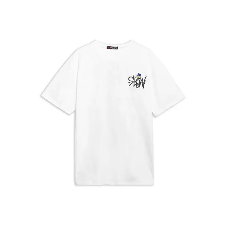 Camiseta Area Zero Blanca Slow Duck Oversized Tee - 1