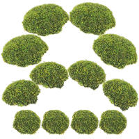 12 Pcs Piedras De Mostrador Artificiales Para Bonsái Decoración De Micro Paisaje Imitación De Rocas Mostrador Verdes Falso Plantón Para Oficina - details 6