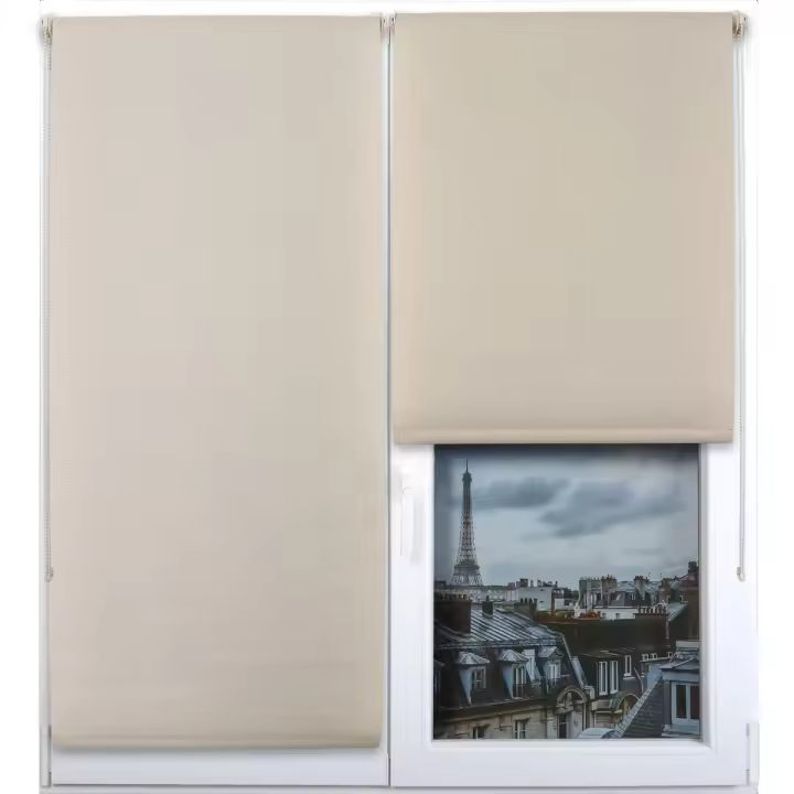 Maxia Market Estor enrollable Translucido Persiana Enrollable Blackout para Puertas y Ventanas con Cadena, Persianas Enrollable para fijación sin taladrar con Clip, protección Visual - 1