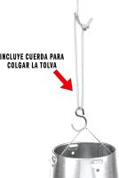 Finca Casarejo - Tolva Chapa Galvanizada 5/10/20kg - Comedero para Aves de Corral - details 1