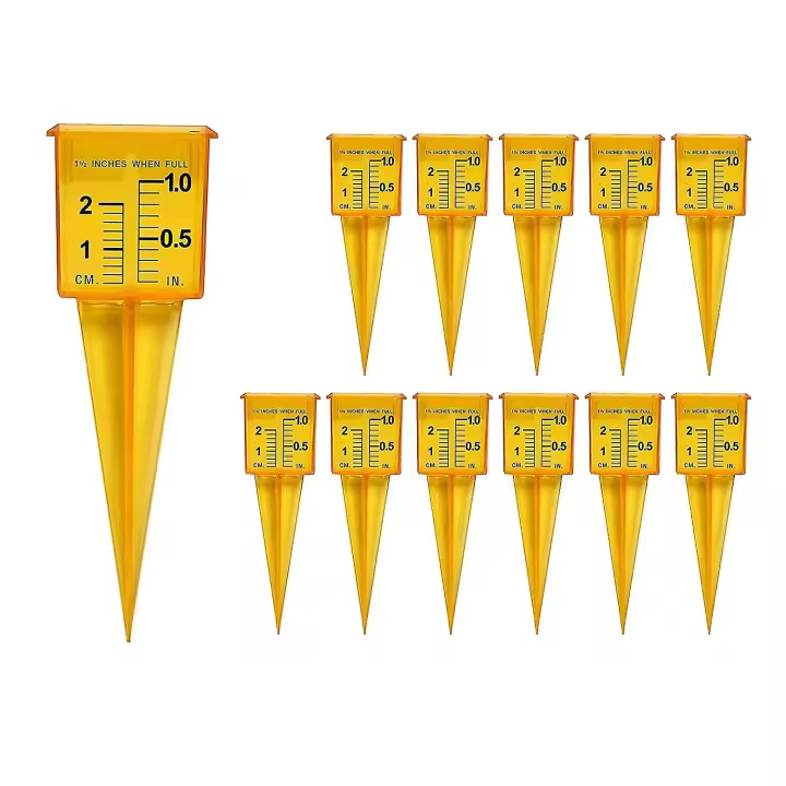 Medidor de rociadores (12 Pack) para herramienta de medición de agua de césped y jardín boca ancha - 1