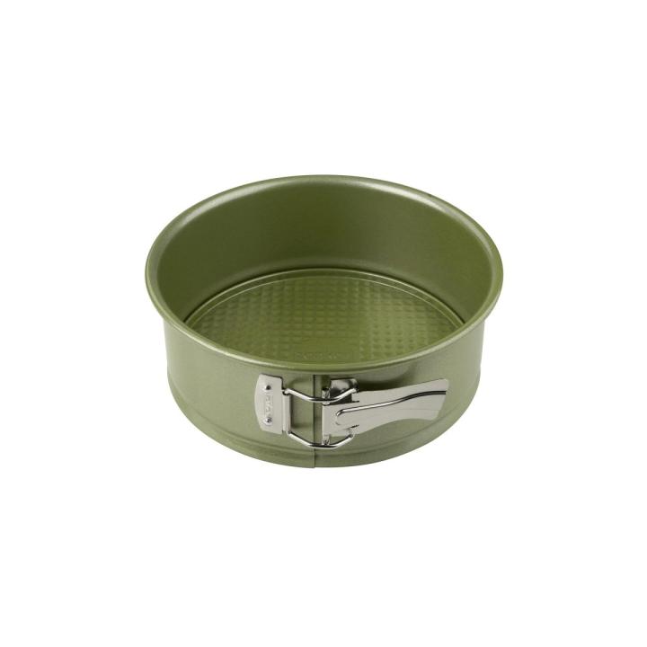 Zenker Green Vision Molde Redondo para Horno, Molde de Repostería para Bizcochos, Tartas y Pasteles, Acero con Revestimiento Antiadherente ILAG con Cera Natural Ecológica de Carnauba, 20,5 cm, 1 ud.