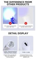 Lámpara Portátil Para Uñas Mini LED UV Recargable Para Secado Rápido De Esmalte De Gel En Forma De Bolígrafo Con Carga USB Máquina De Secado De Uñas Peso Ligero Tamaño Compacto - details 5