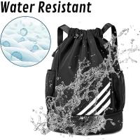 Mochila Deportiva with Cordón, Bolsa Grande de Gimnasio with Para Zapatos compartimento, Nailon impermeable para ir de - details 3